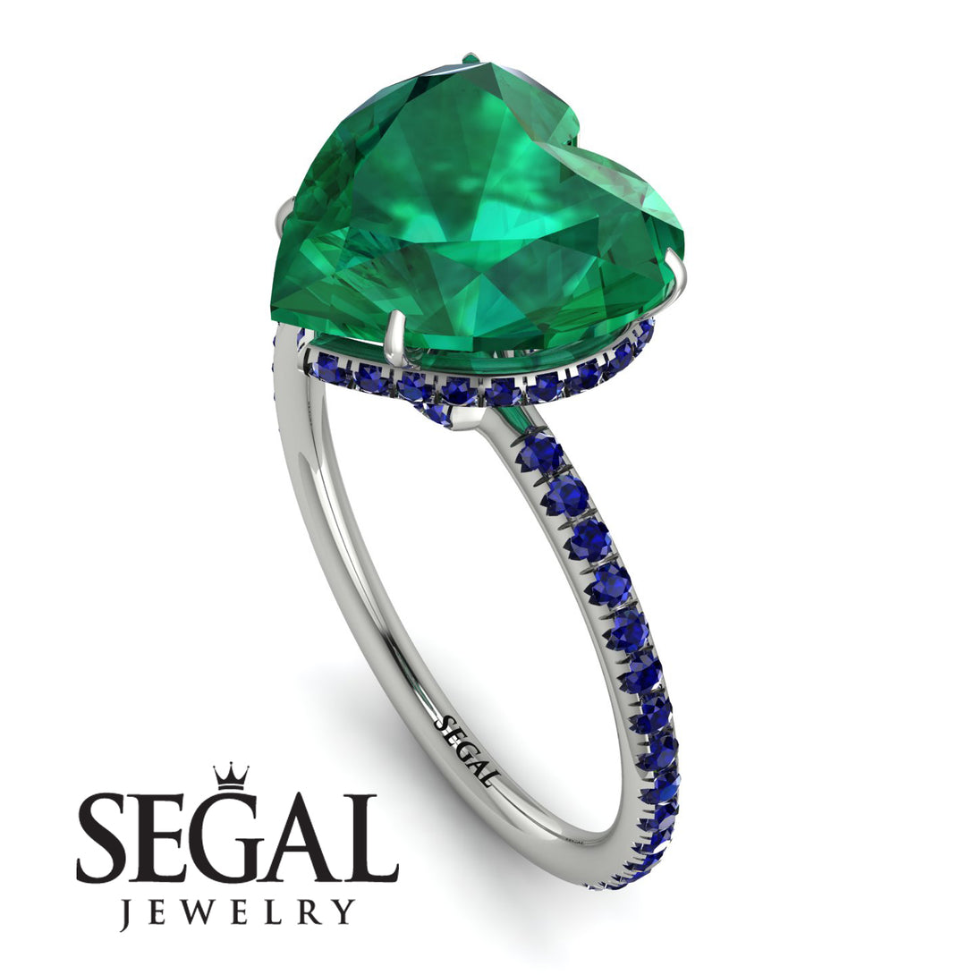Heart Shape Emerald Ring - Noelle No. 66